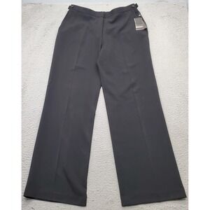 Slates Essential Trousers Pants Womens 14L Black Adjustable Waist Stretch Formal